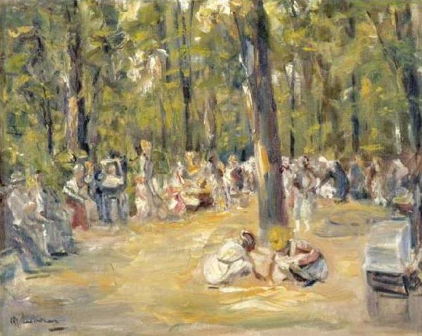 Max Liebermann Kinderspielplatz im Berliner Tiergarten Germany oil painting art